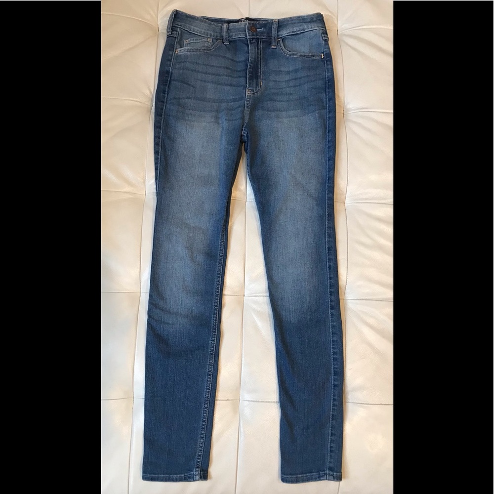 Hollister Reg Wash High Rise Super Skinny Jeans, Classic Stretch (1S,25 W,28 L)